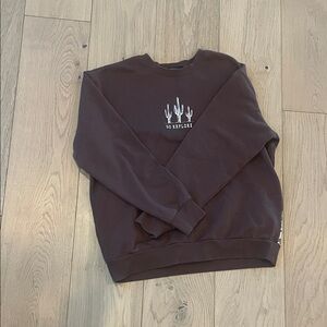 Brown Explore Graphic Men's Sweater